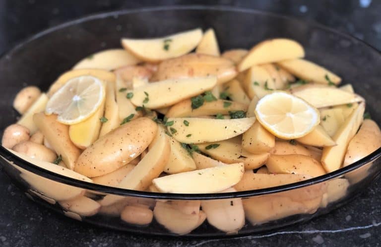 Aardappels uit de oven met citroen