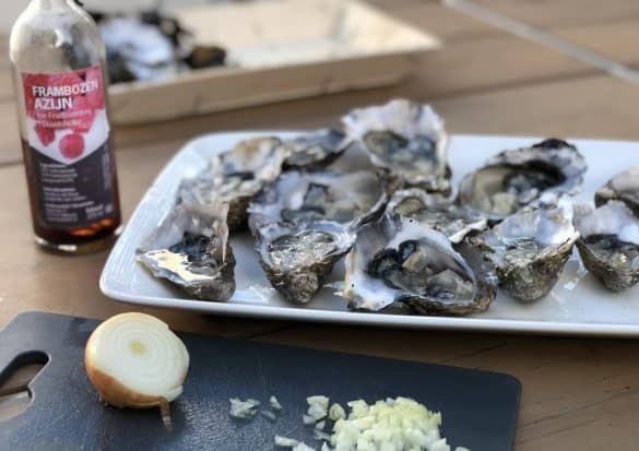 Oesters met vinaigrette