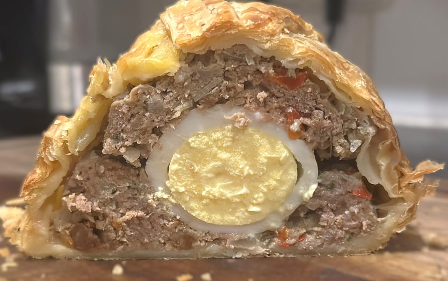 Heerlijk Indisch gehaktbrood met ei recept